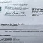 Copyright Registration Certificate